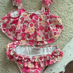 Nicole Pink and White Floral Bikini sz6